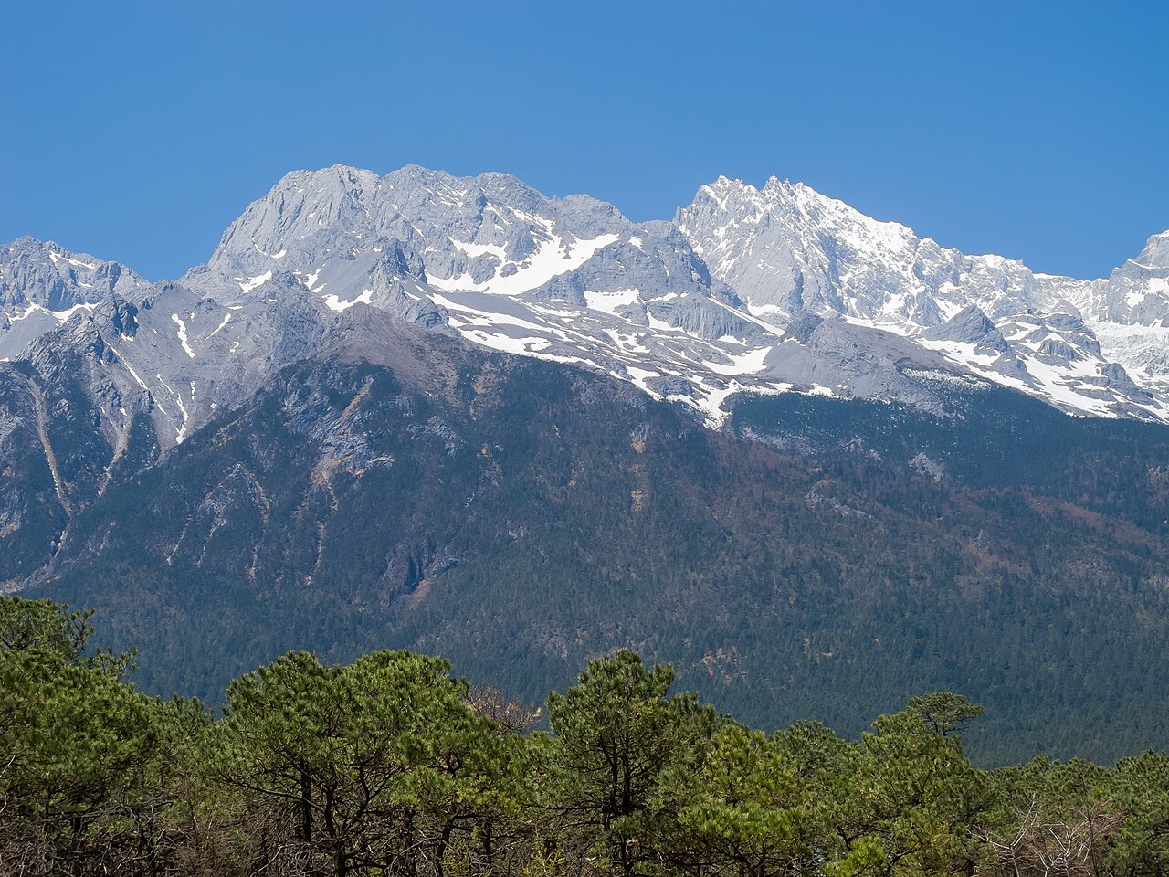 Snow peaks in northern Yunnan